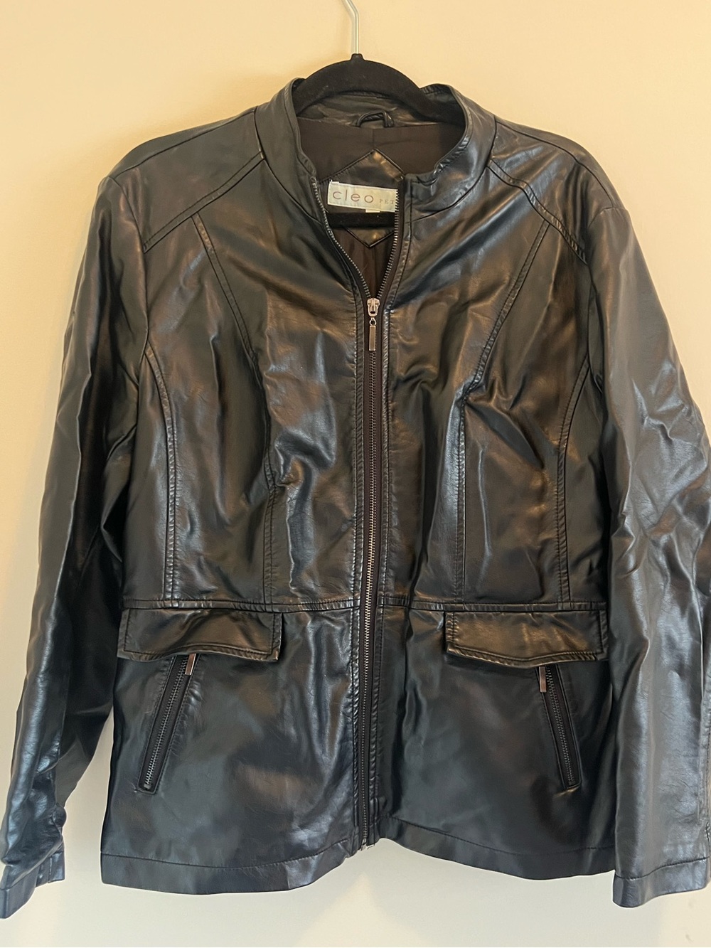 Cleo Women's Black Zip-Front Jacket